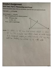 math graded assignment unit test part 2: similar shapes